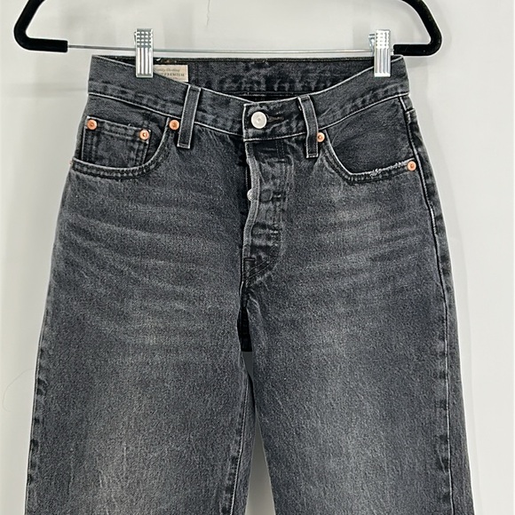 Levi's Premium 501 '90s Women's Jeans Stitch School- Black Size 24 - Picture 3 of 10